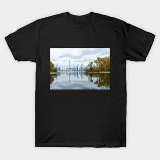 Toronto City View from the Island by Lake Ontario T-Shirt